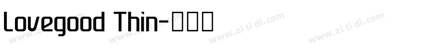 Lovegood Thin字体转换